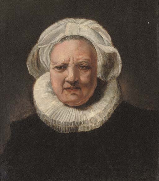 Portrait of an old woman, aged 83