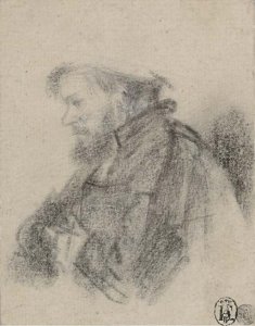 A bearded Man, in a furred Oriental Cap and Robe The Artist's Father