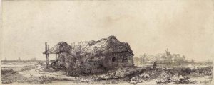 Landscape with a Cottage and Haybarn Oblong