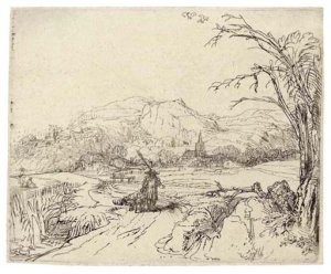 Landscape with a Sportsman and Dog