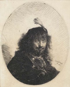 Self-Portrait in a heavy Fur Cap Bust