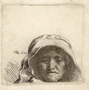 The Artist's Mother, Head and Bust Three Quarters right