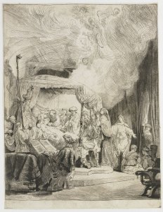 The angel appearing to the shepherds 2