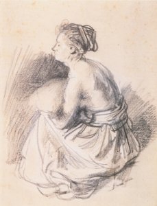 A Seated Woman, Naked to the Waist