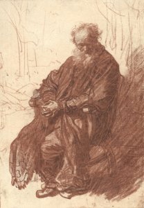 Old Man Seated in an Armchair, Full length