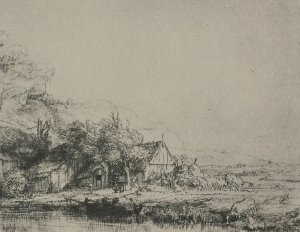 Landscape with a Cow Drinking