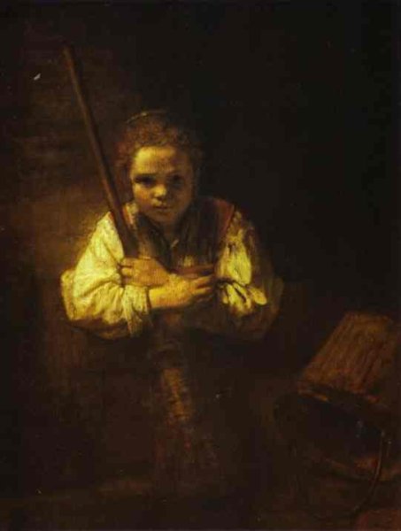 A Girl with a Broom