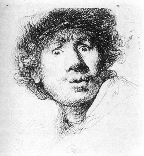 Self-Portrait, Staring 1630