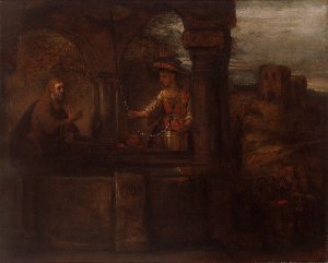 Rembrandt Christ and the Woman of Samaria