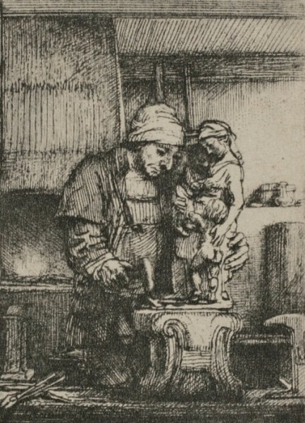 An Artist Drawing from the Model