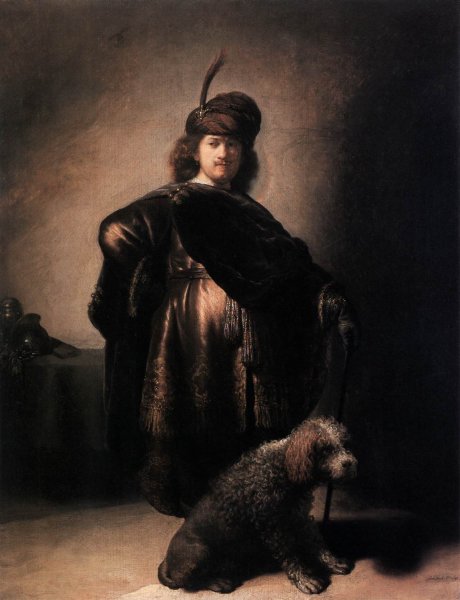 Self-Portrait with Poodle