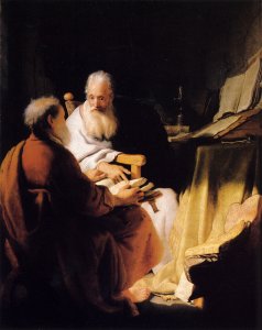 Two Old Men Disputing