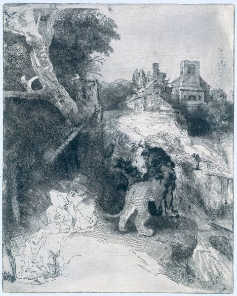 St Jerome Reading in an Italian Landscape