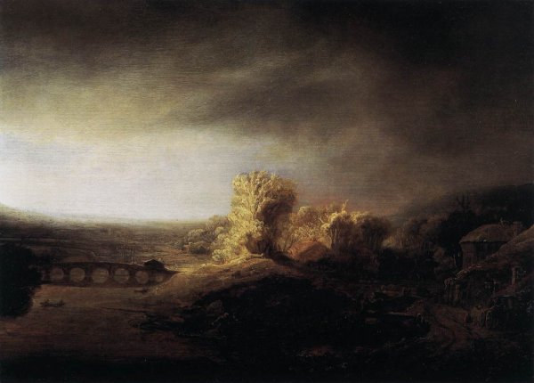 Landscape with a Long Arched Bridge 2