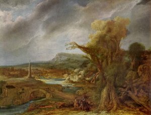 Landscape with Obelisk (possibly the flight into Egypt)