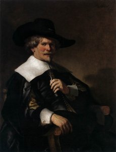 Portrait of a Man with a Breastplate and Plumed Hat